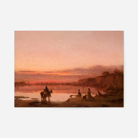 Landscape at Sunset Print by Wilhelm Leopolski