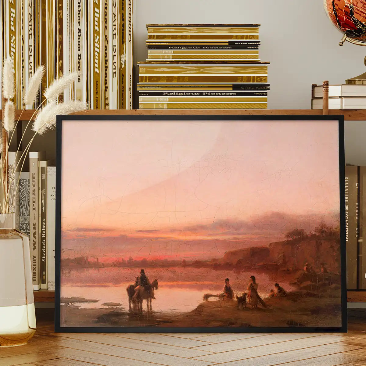 Landscape at Sunset Print by Wilhelm Leopolski