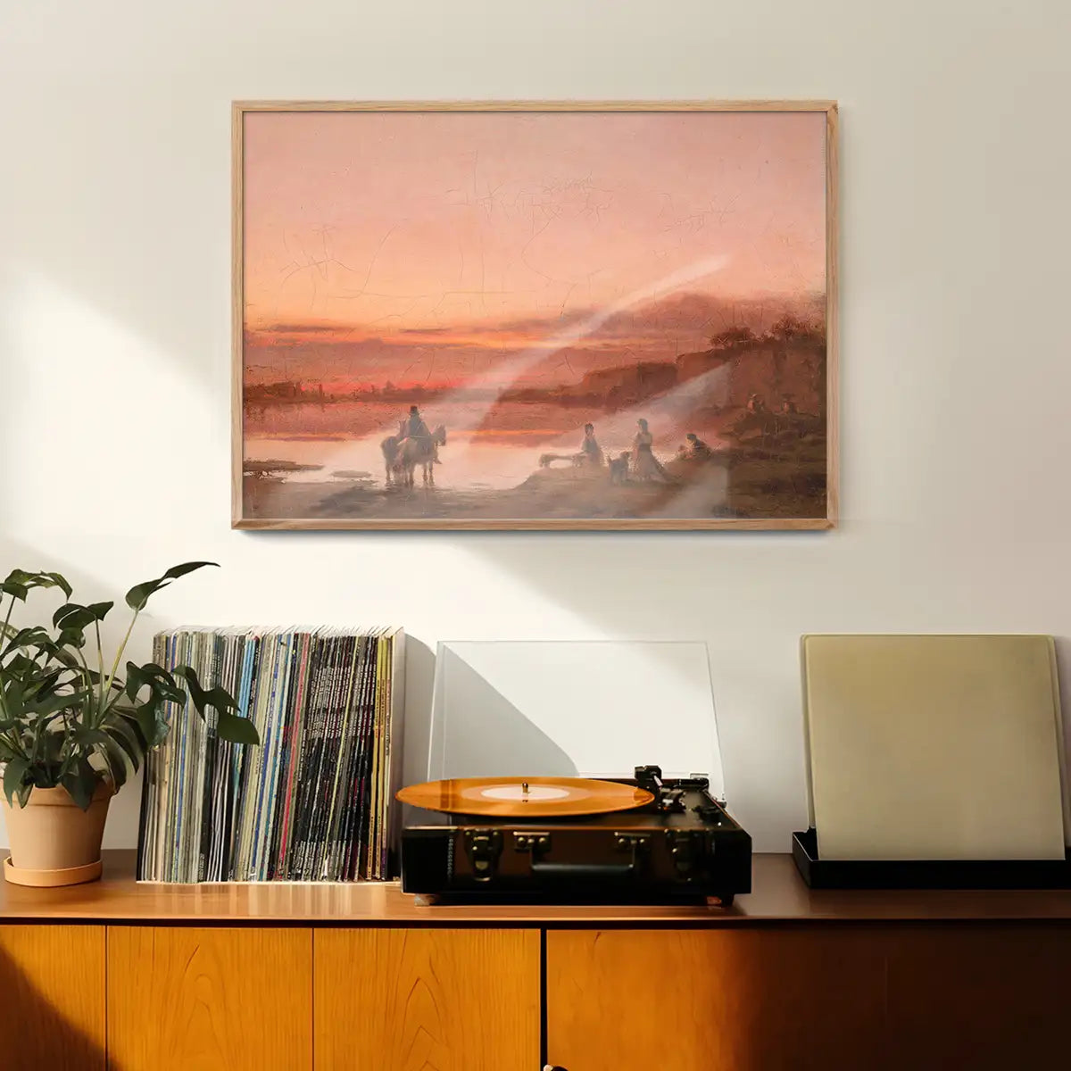 Landscape at Sunset Print by Wilhelm Leopolski