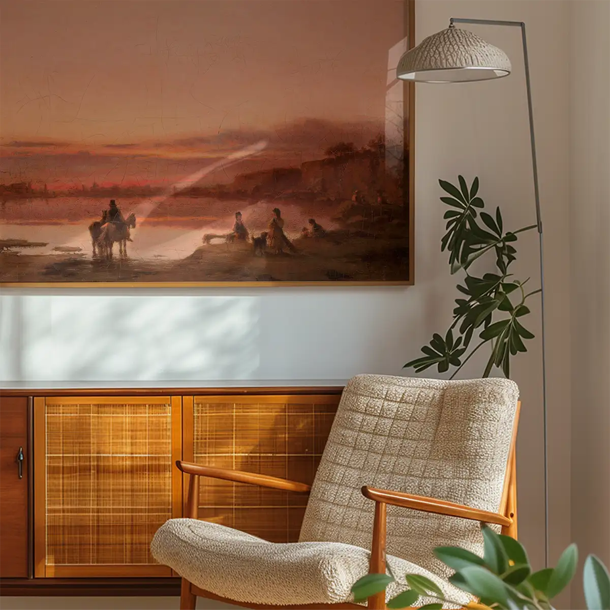 Landscape at Sunset Print by Wilhelm Leopolski
