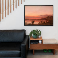 Landscape at Sunset Print by Wilhelm Leopolski