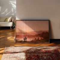 Landscape at Sunset Print by Wilhelm Leopolski