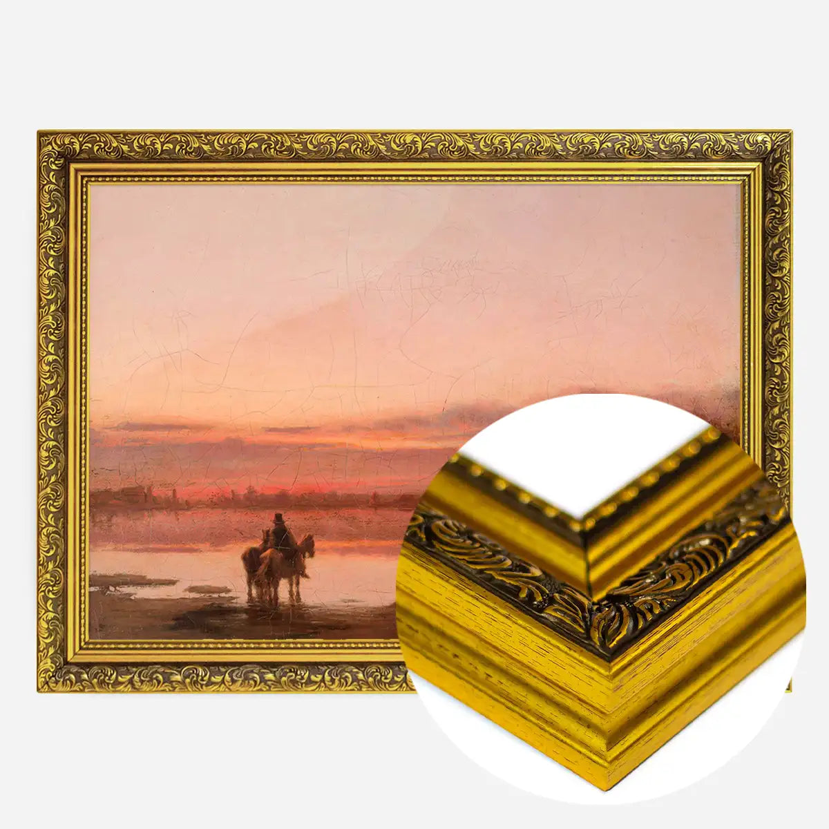 Landscape at Sunset Print by Wilhelm Leopolski