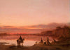 Landscape at Sunset Print by Wilhelm Leopolski