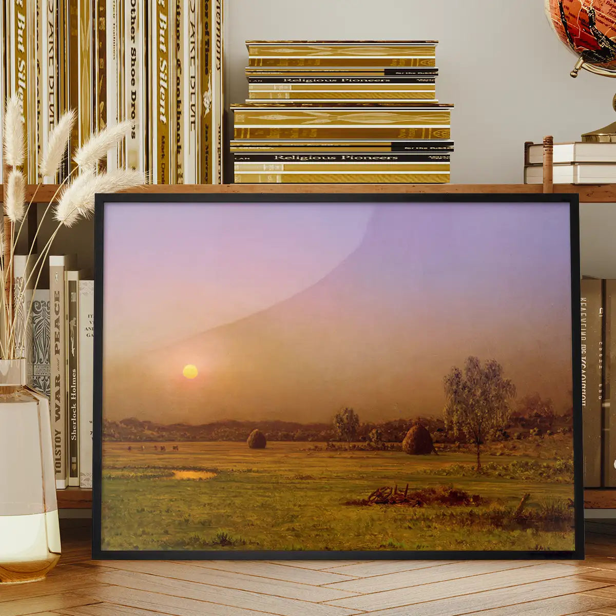 Marsh Sunset Print by Martin Johnson Heade