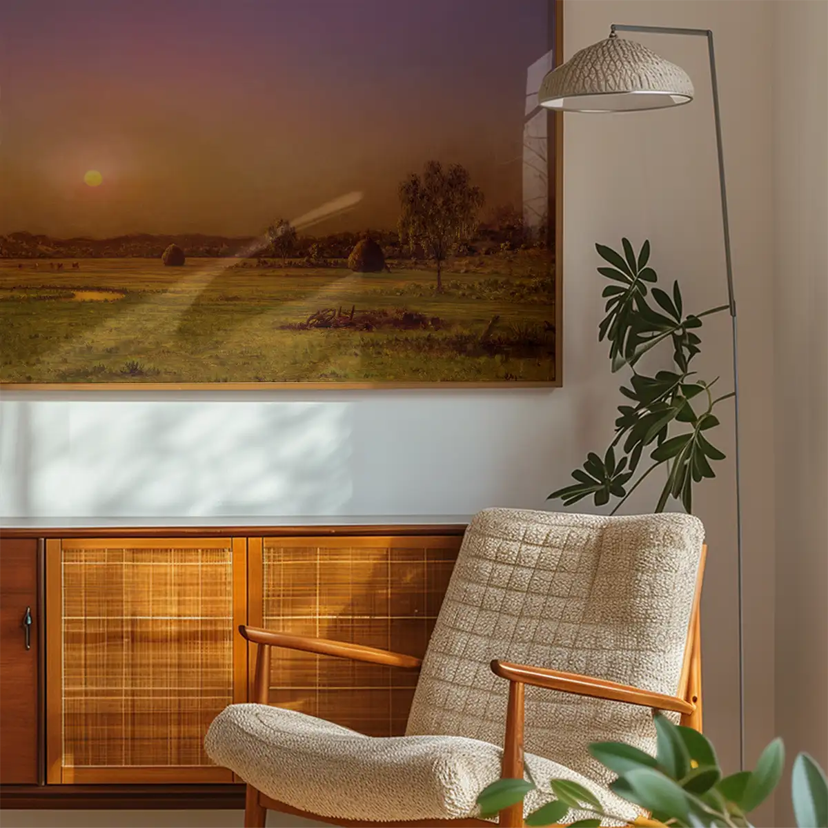 Marsh Sunset Print by Martin Johnson Heade