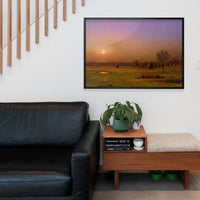 Marsh Sunset Print by Martin Johnson Heade