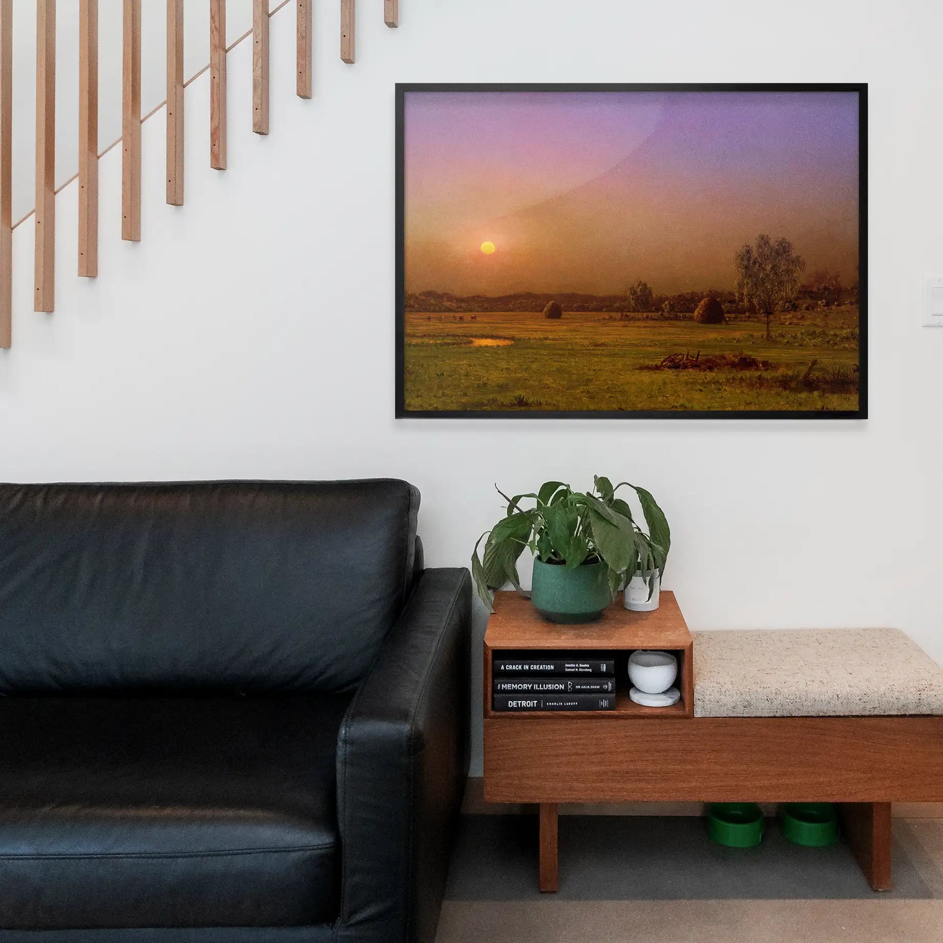 Marsh Sunset Print by Martin Johnson Heade