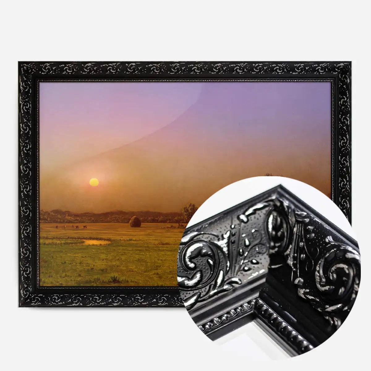 Marsh Sunset Print by Martin Johnson Heade