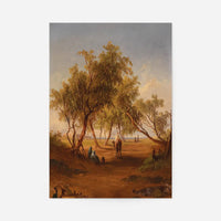 Orientalischer Reiter vor einer Stadt by Georg Geyer Poster Print