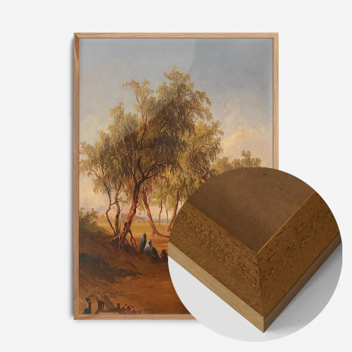 Orientalischer Reiter vor einer Stadt by Georg Geyer Poster Print