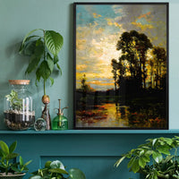 Pastoral Sunset by Carl Weber Poster Print