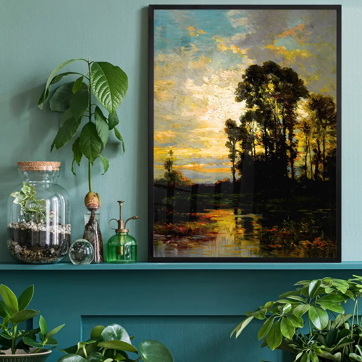 Pastoral Sunset by Carl Weber Poster Print