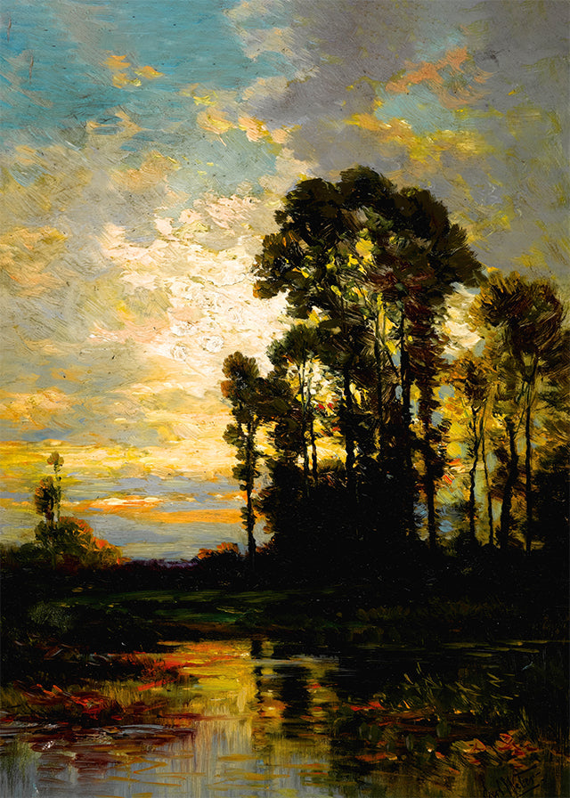 Pastoral Sunset by Carl Weber Poster Print