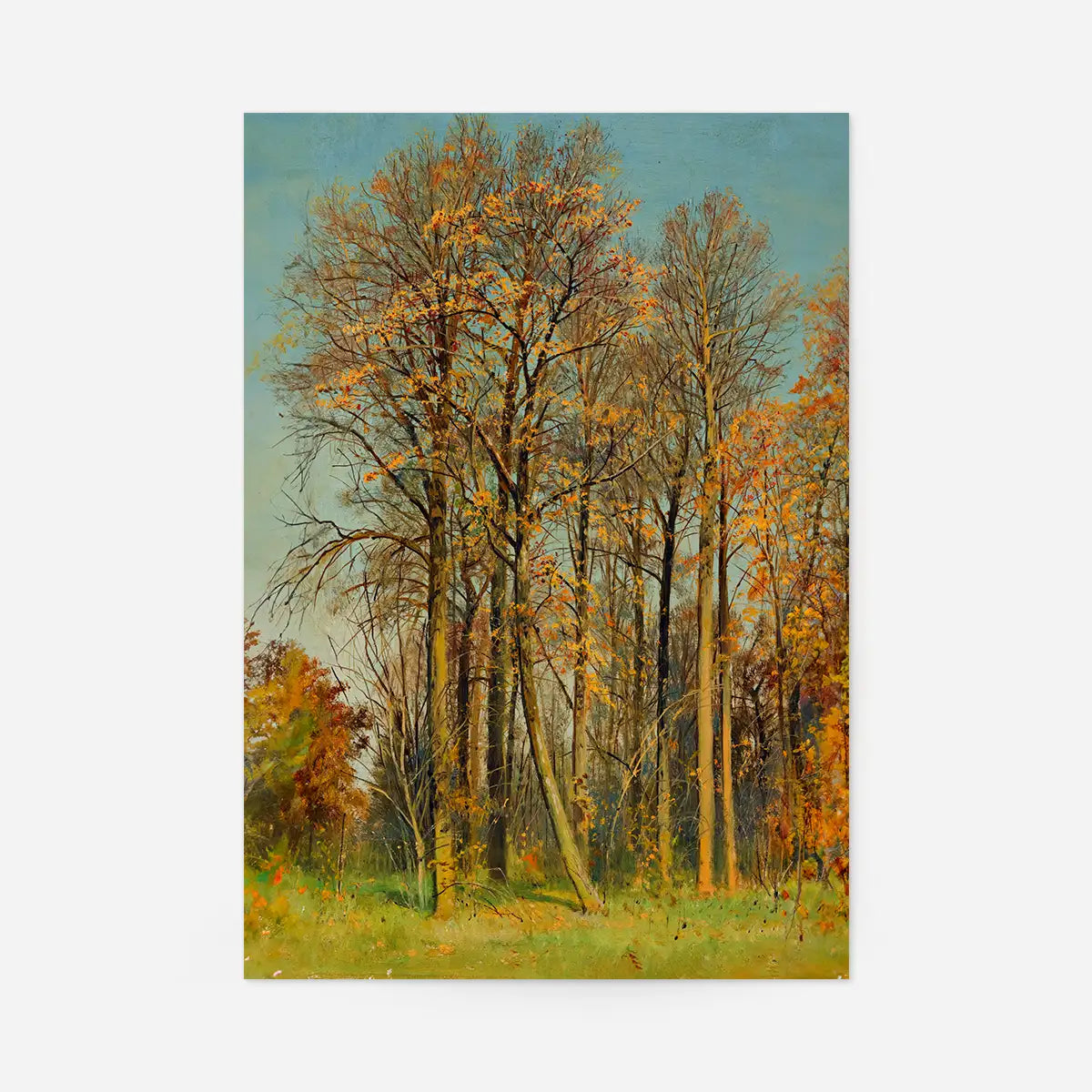 Rowan Trees In Autumn by Ivan Ivanovich Shishkin Poster Print