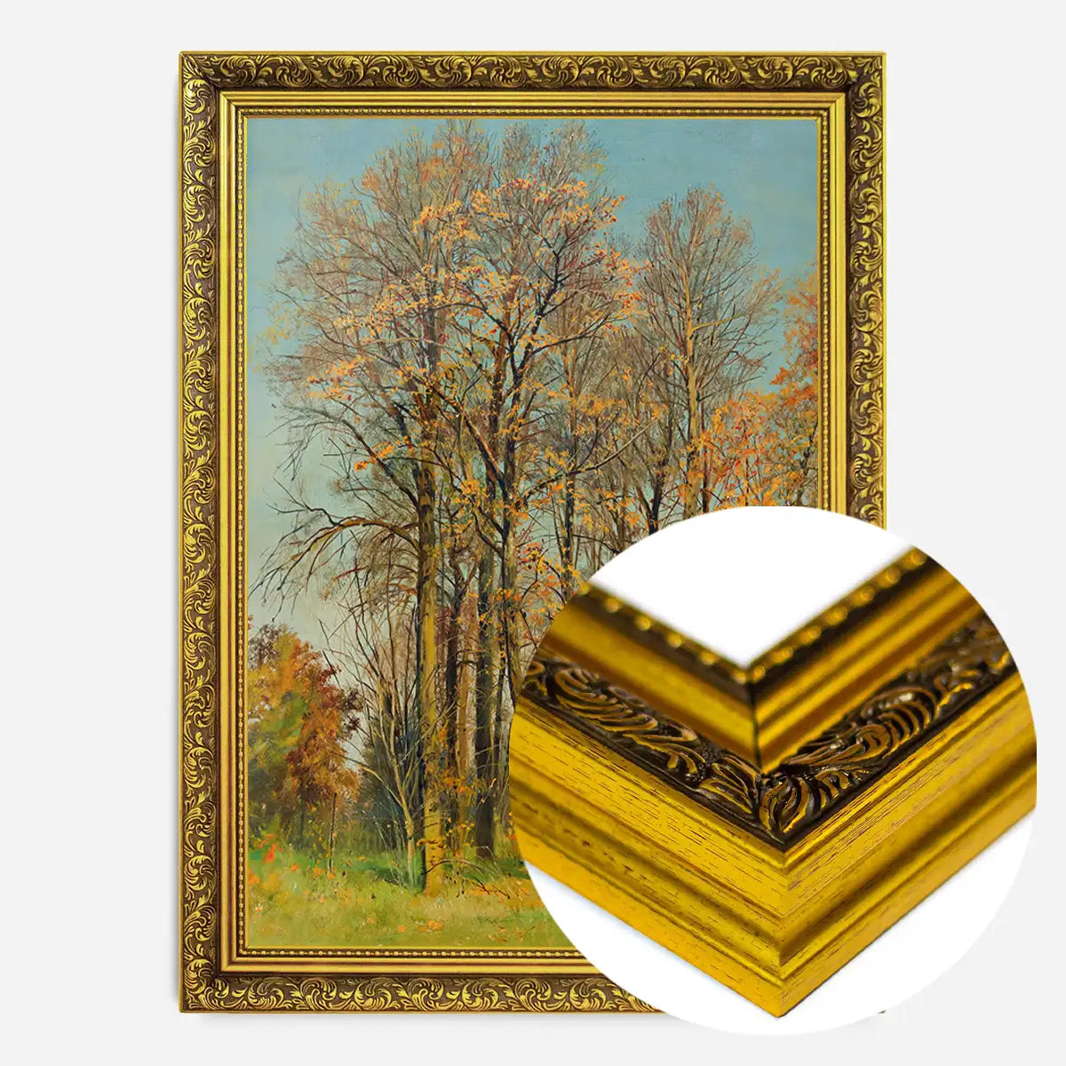 Rowan Trees In Autumn by Ivan Ivanovich Shishkin Poster Print