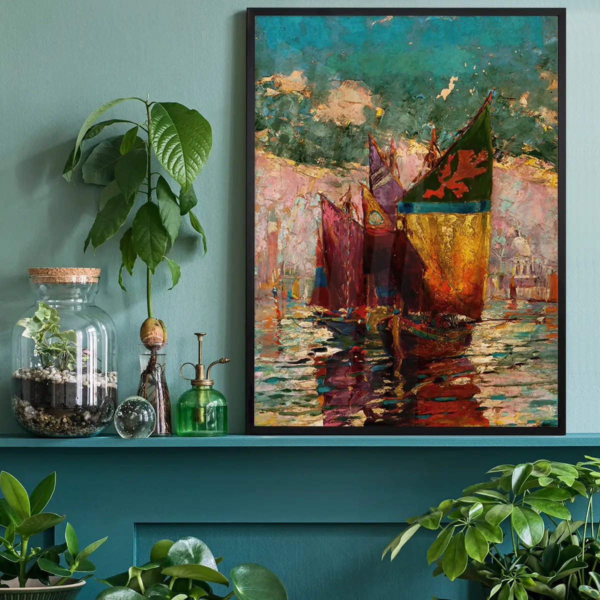 Sails of Sunet by Henry Cruse Murphy Poster Print