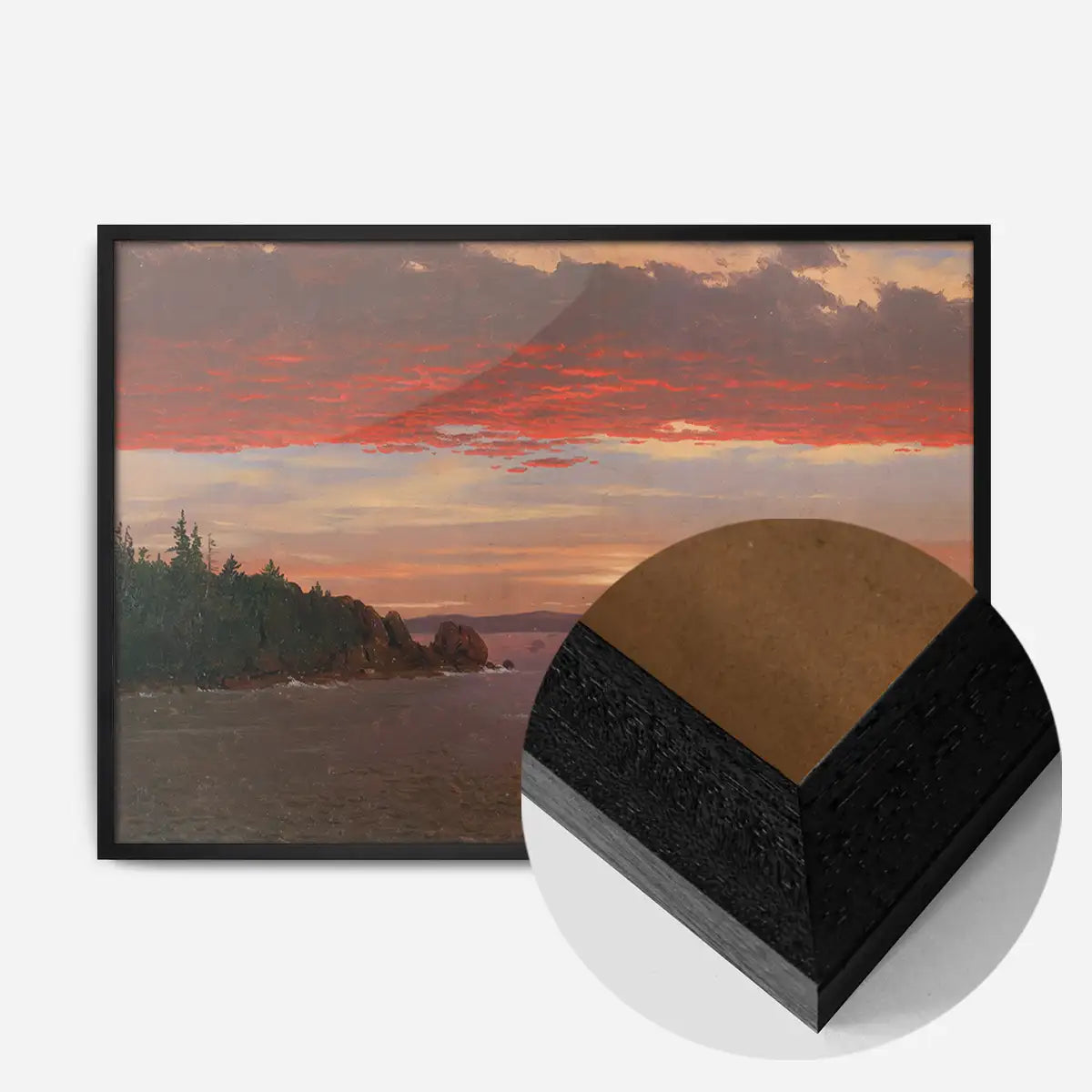 Mount Desert Sunrise Print by Frederic Edwin Church