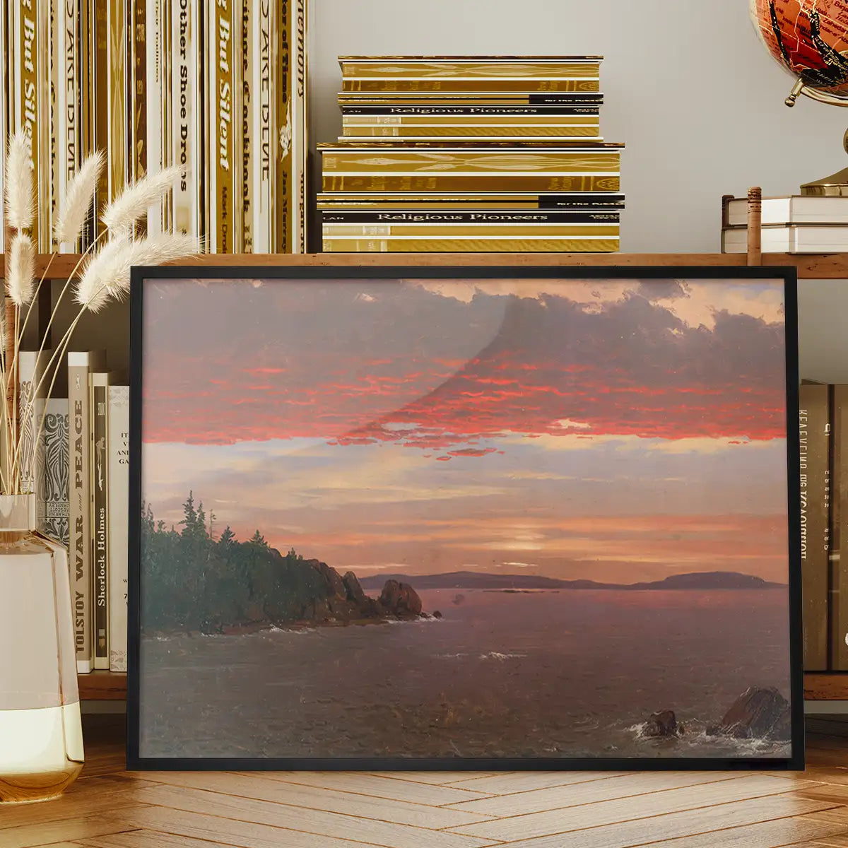 Mount Desert Sunrise Print by Frederic Edwin Church