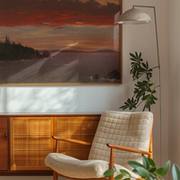 Mount Desert Sunrise Print by Frederic Edwin Church