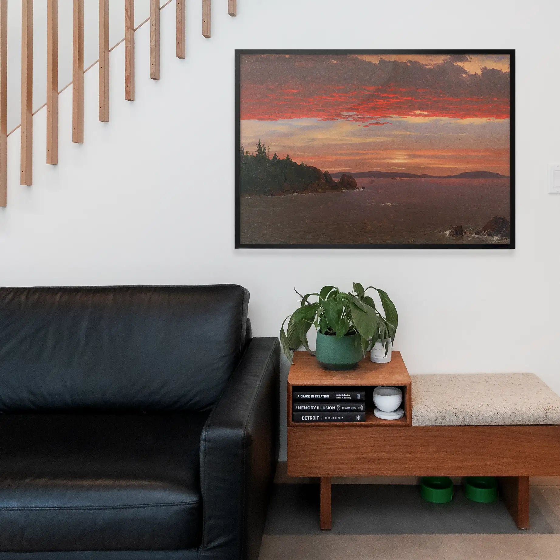 Mount Desert Sunrise Print by Frederic Edwin Church