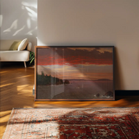 Mount Desert Sunrise Print by Frederic Edwin Church