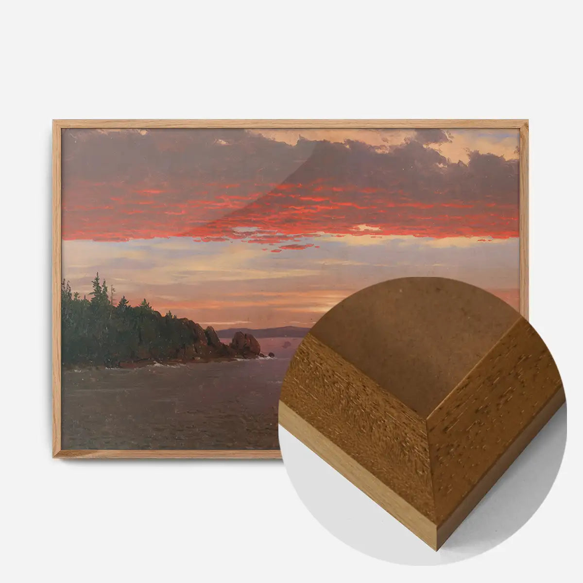 Mount Desert Sunrise Print by Frederic Edwin Church