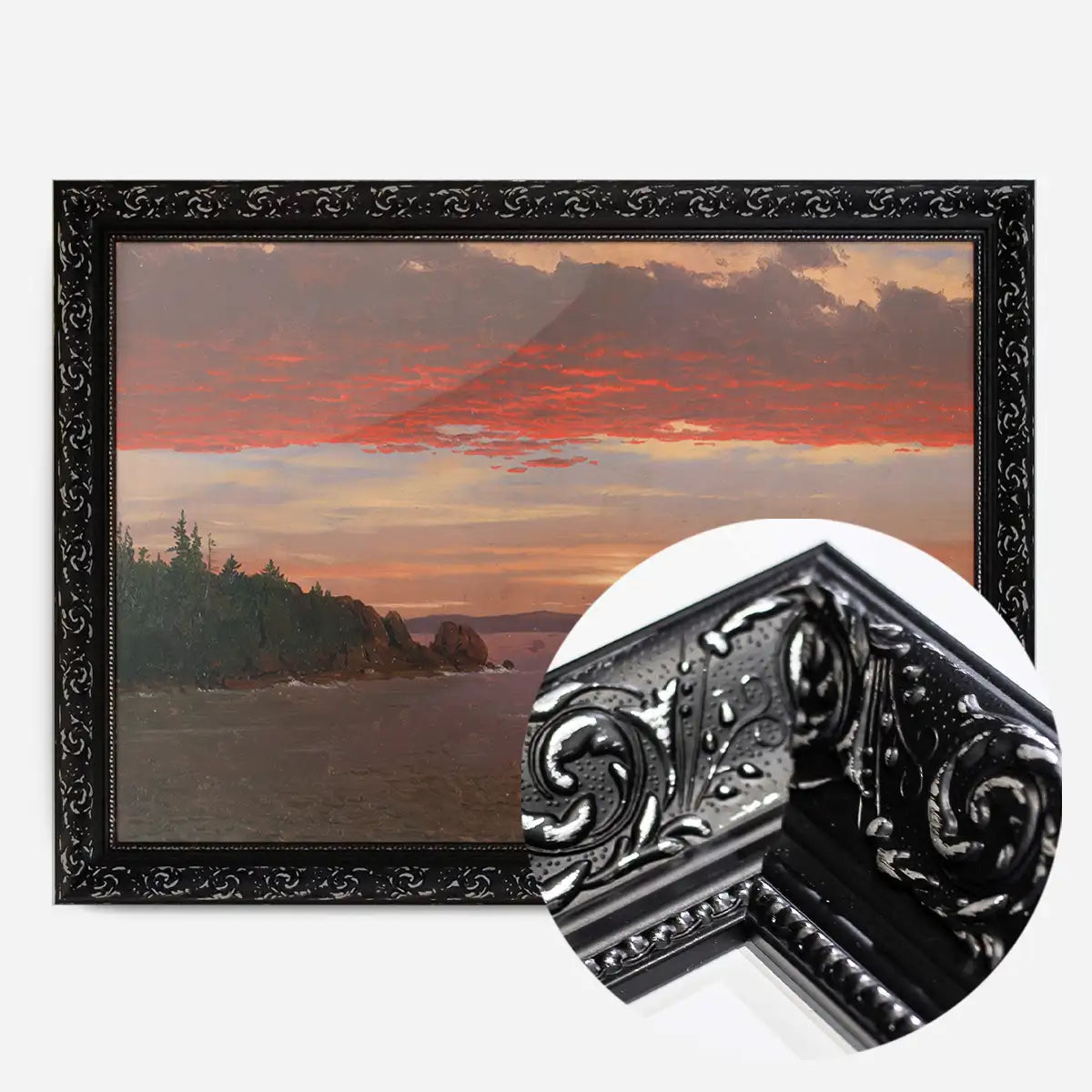 Mount Desert Sunrise Print by Frederic Edwin Church