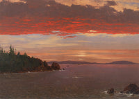 Mount Desert Sunrise Print by Frederic Edwin Church