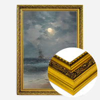Ship by Moonlight by Ivan Konstantinovich Aivazovsky Poster Print