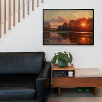 Sunset at Orholm Print by Peder Mørk Mønsted