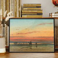 Sunset in Egypt Print by Louis-Amable Crapelet