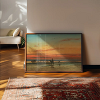 Sunset in Egypt Print by Louis-Amable Crapelet