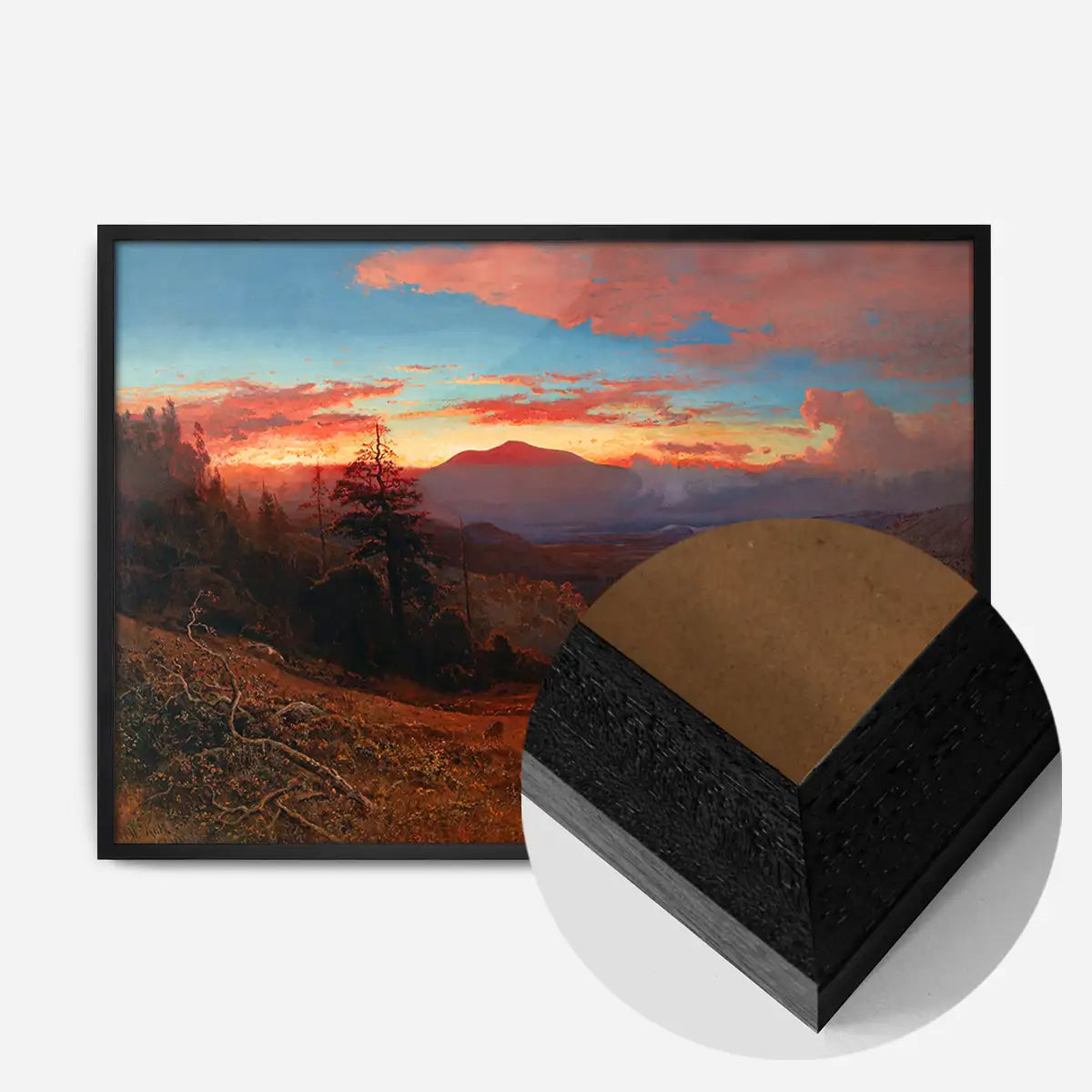 Sunset on Mount Diablo Print by William Keith