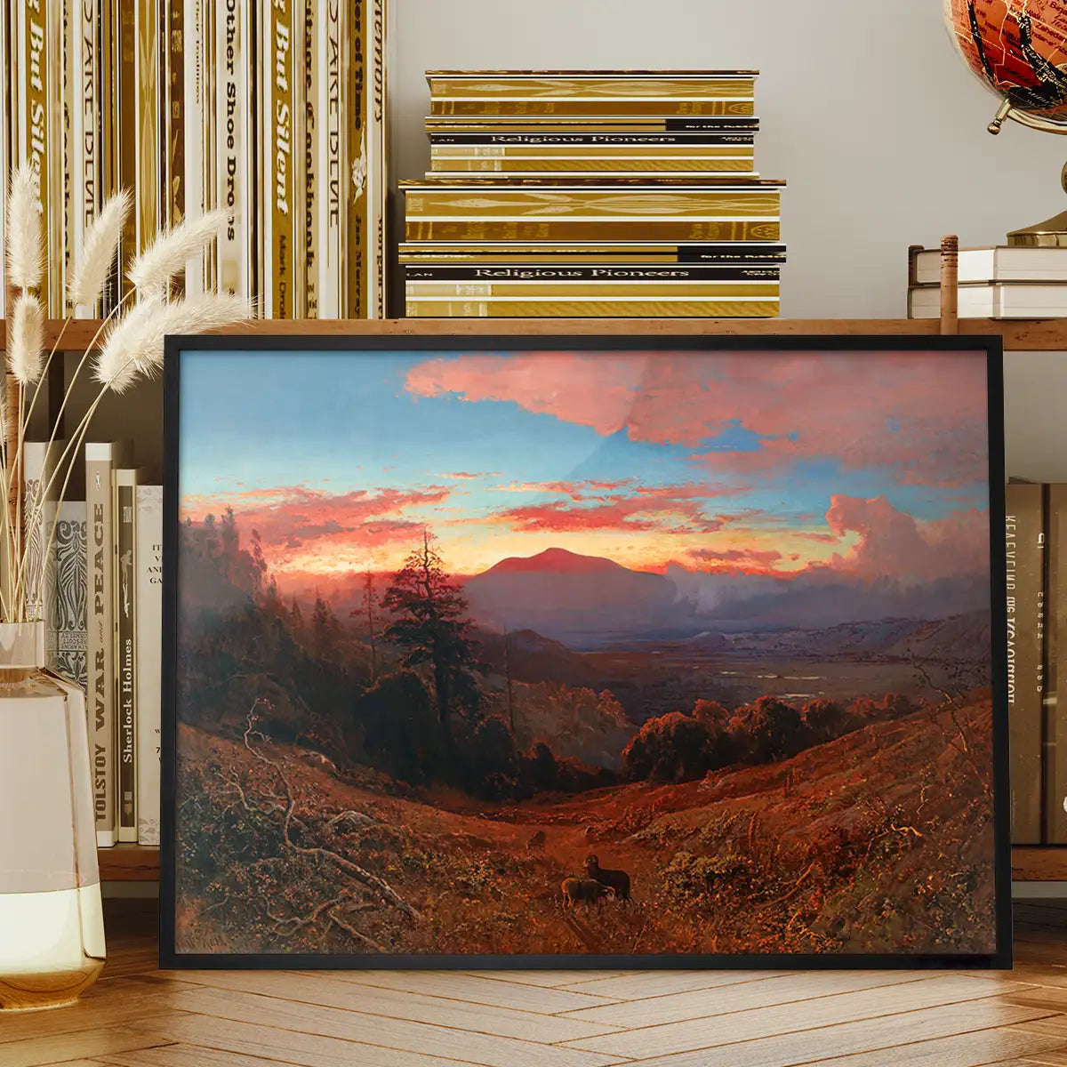 Sunset on Mount Diablo Print by William Keith