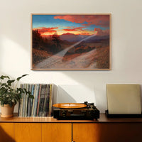 Sunset on Mount Diablo Print by William Keith