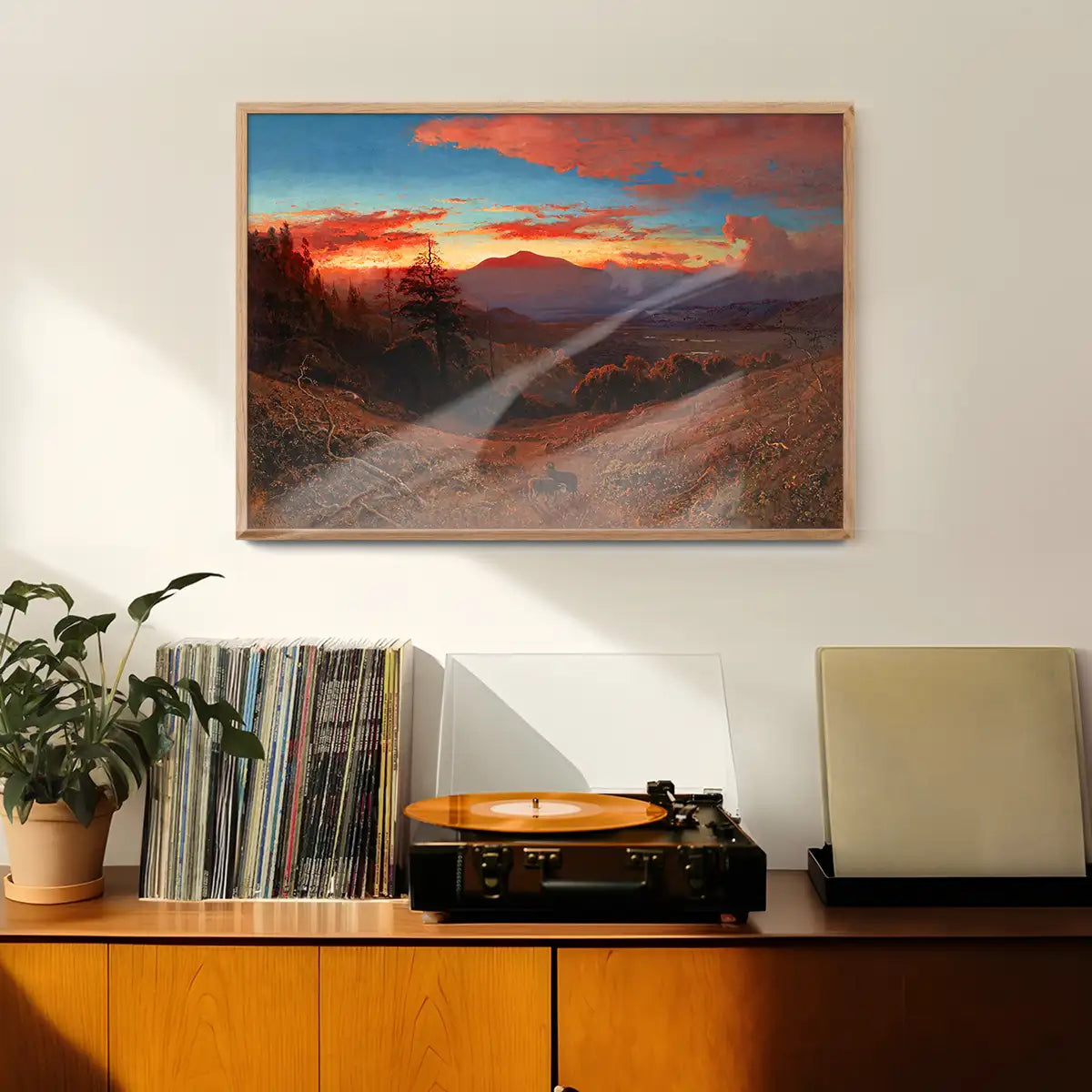 Sunset on Mount Diablo Print by William Keith