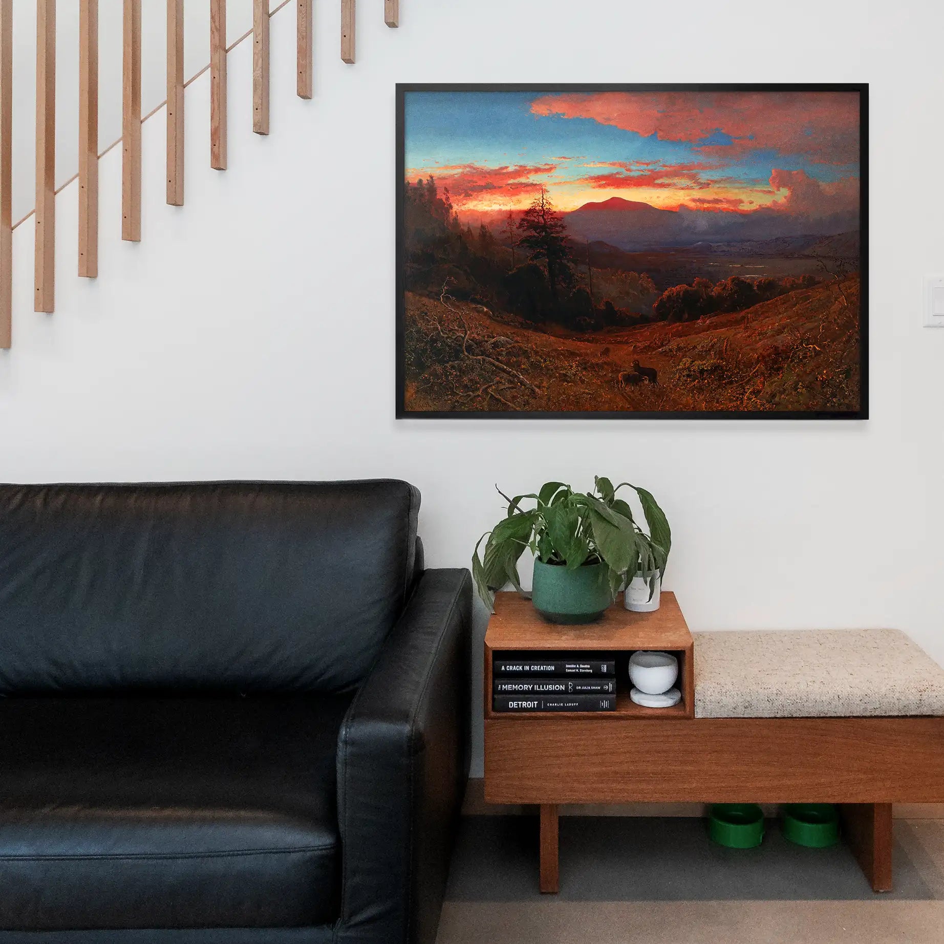 Sunset on Mount Diablo Print by William Keith