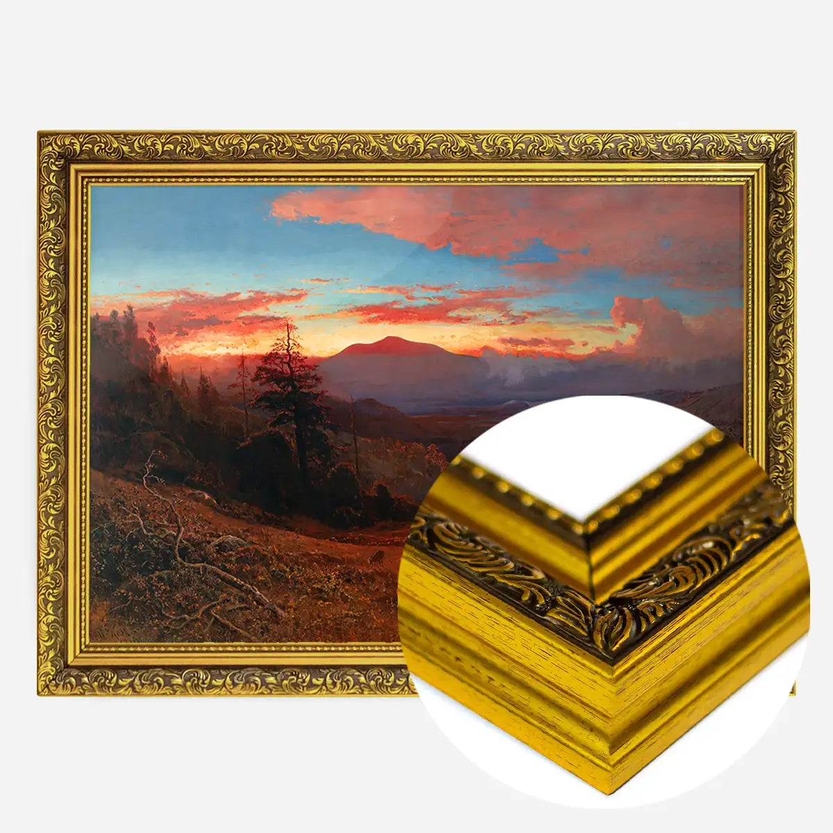 Sunset on Mount Diablo Print by William Keith