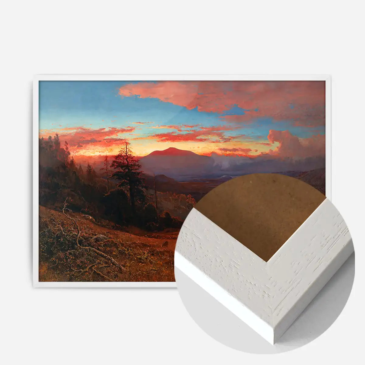 Sunset on Mount Diablo Print by William Keith