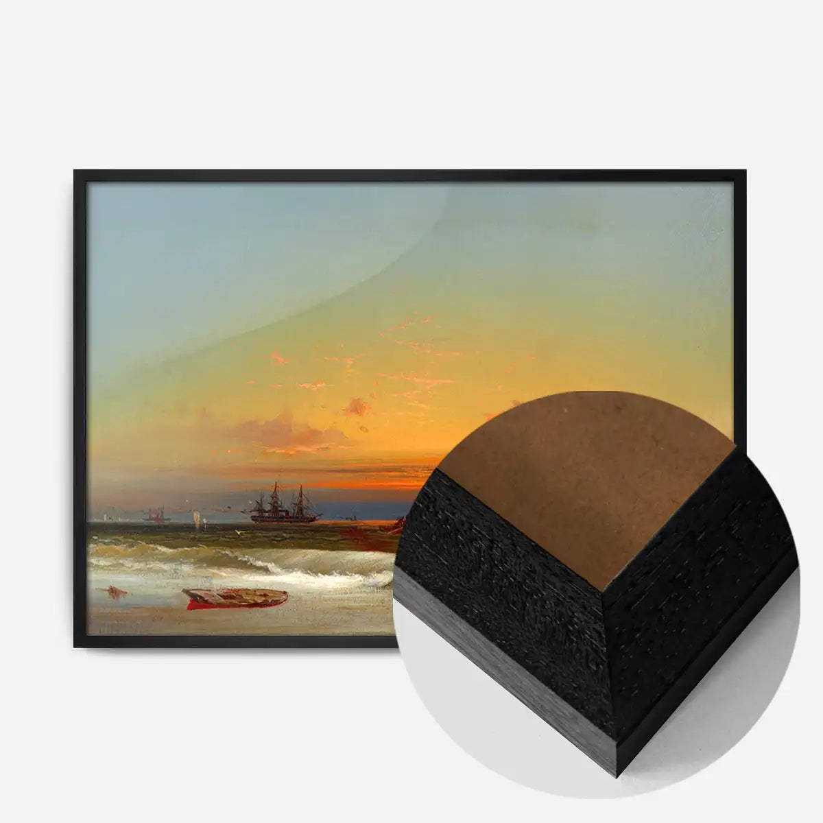 Sunset Seascape Print by James Hamilton