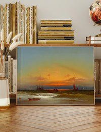 Sunset Seascape Print by James Hamilton