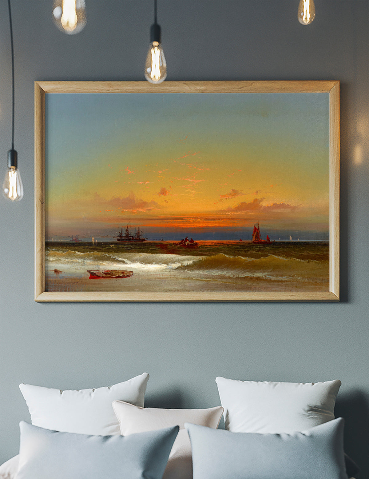 Sunset Seascape Print by James Hamilton