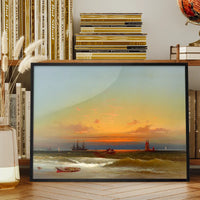 Sunset Seascape Print by James Hamilton