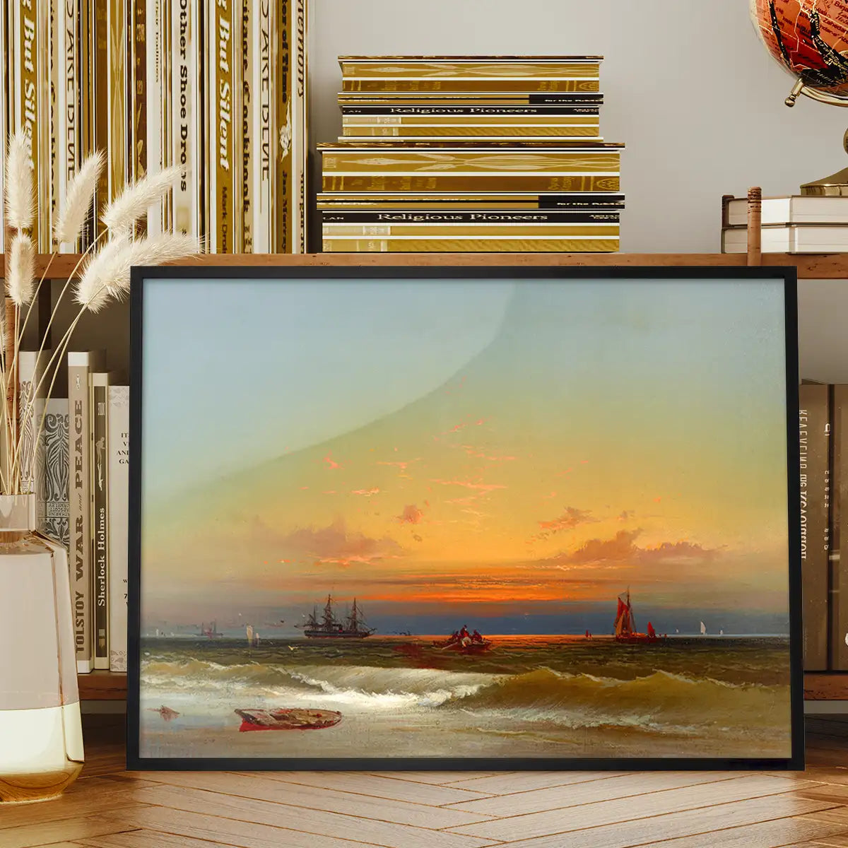 Sunset Seascape Print by James Hamilton