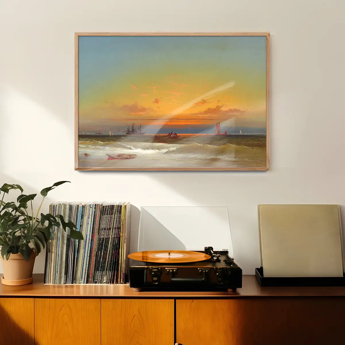 Sunset Seascape Print by James Hamilton