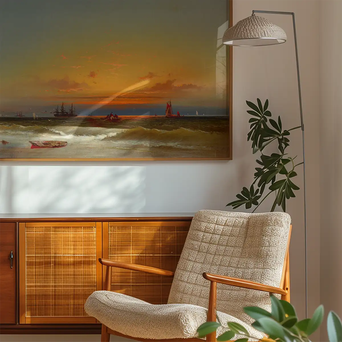 Sunset Seascape Print by James Hamilton