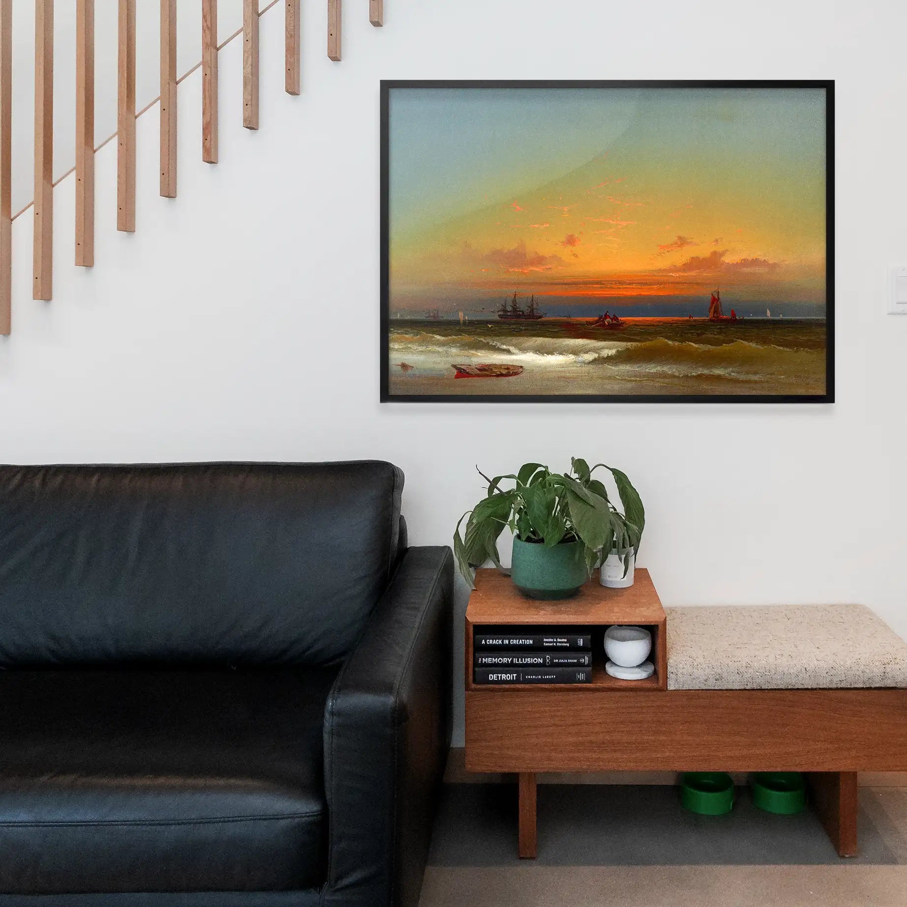 Sunset Seascape Print by James Hamilton