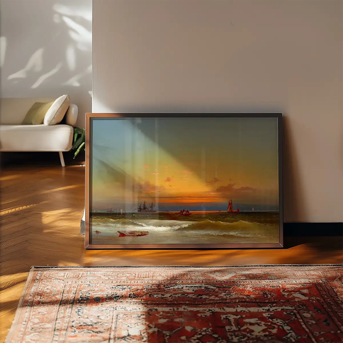 Sunset Seascape Print by James Hamilton