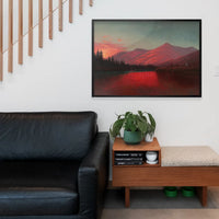 Sunset Silver Lake Cottonwood Canyon Print by Alfred Lambourne